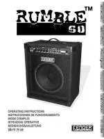 Fender Rumble-60 - Owners Manual 